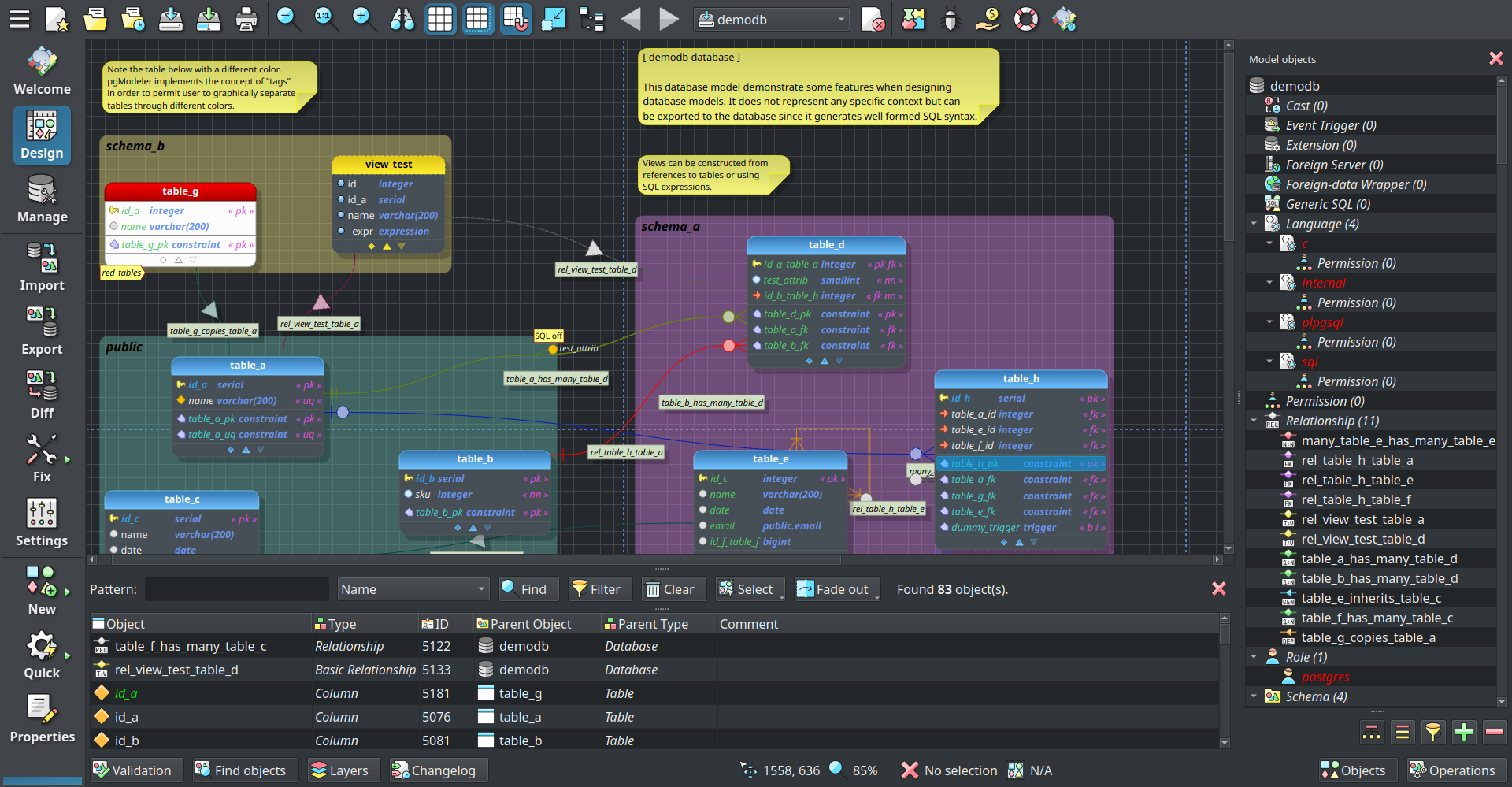 pgModeler 1.0.0-alpha is finally here!