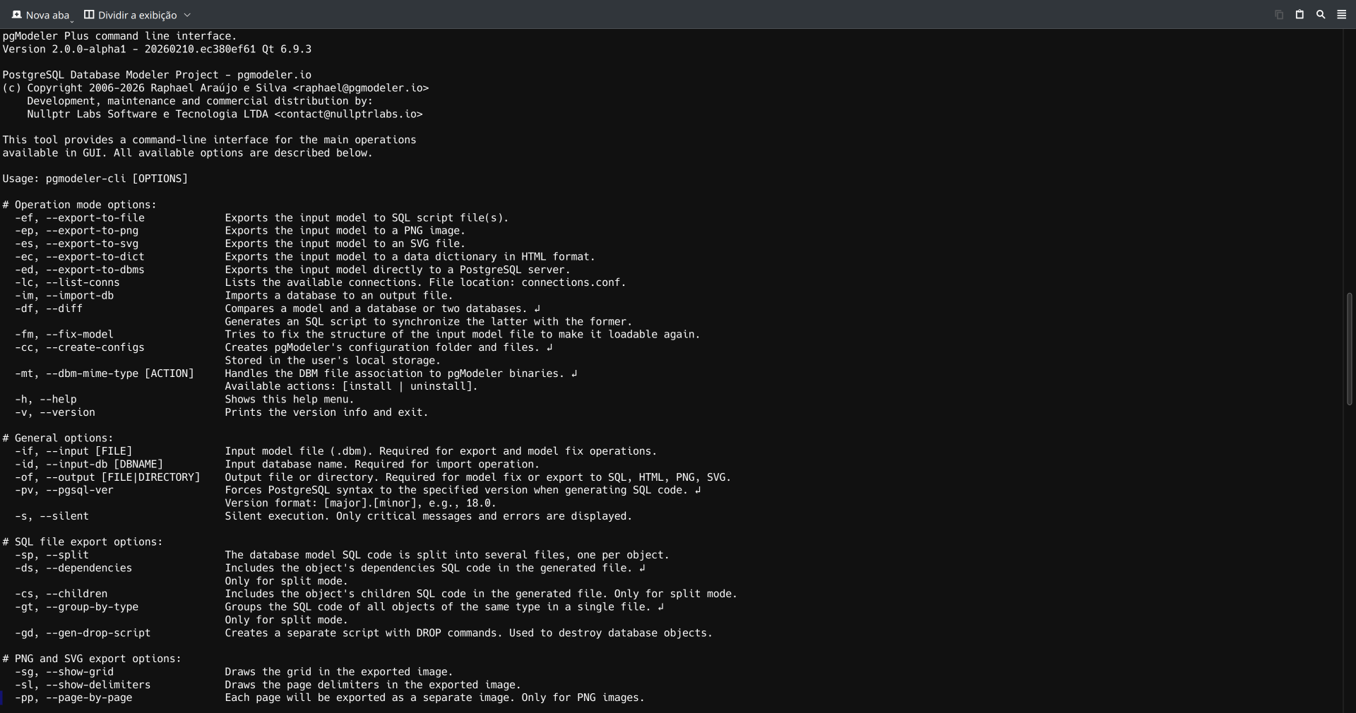Use the command line interface to perform several operations without needing the GUI.
