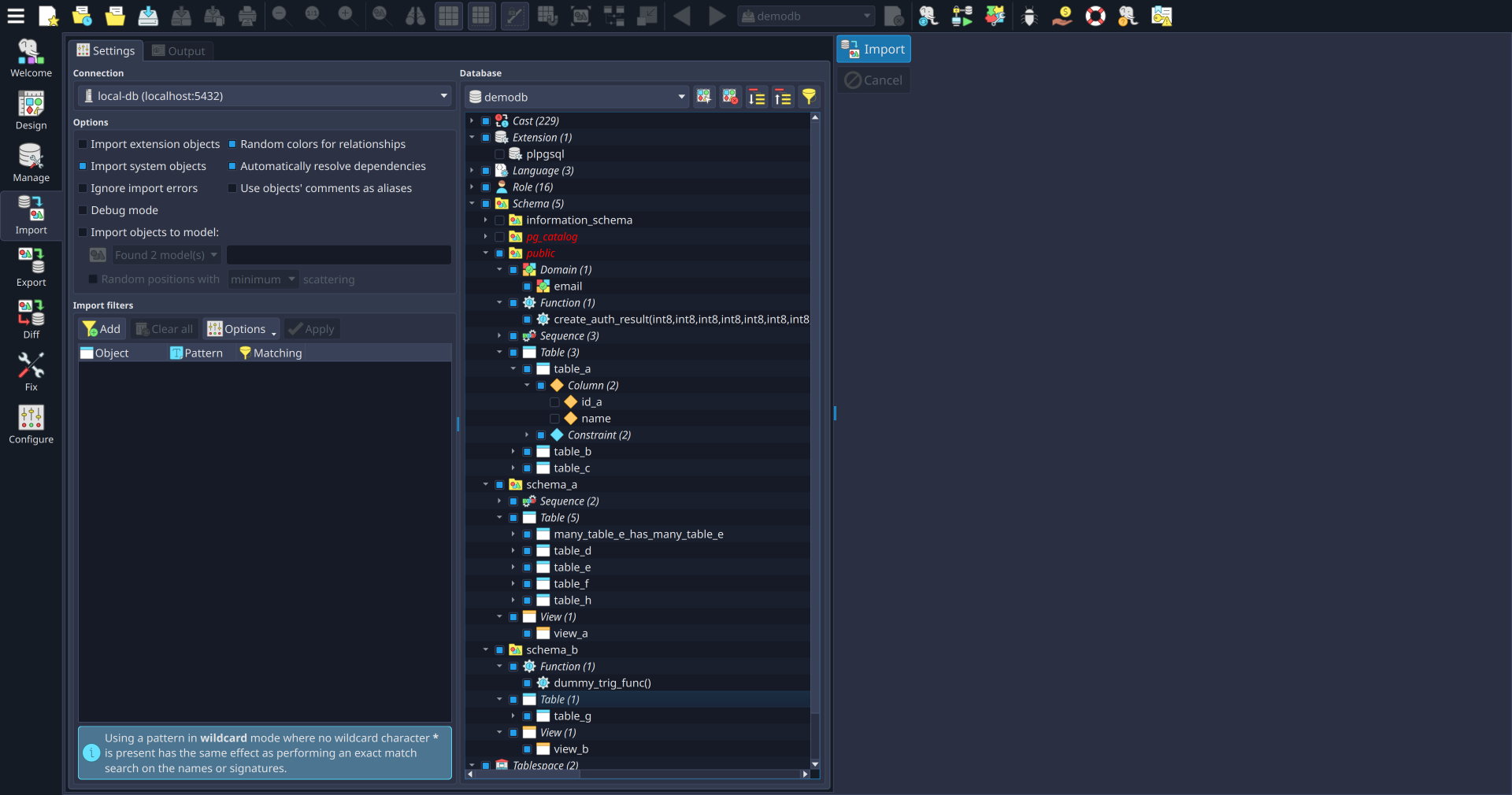 Accelerate development by reverse engineering existing databases into visual models.