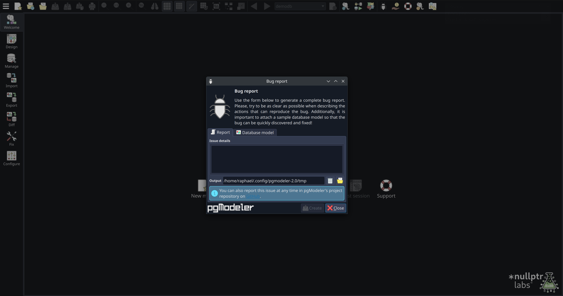 Found a nasty bug? Report it and help to improve the tool.