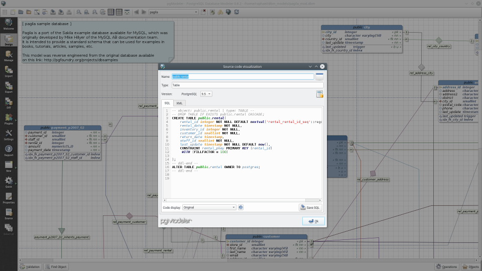 Wondering how is the SQL code of an object? See for yourself via source code dialog!