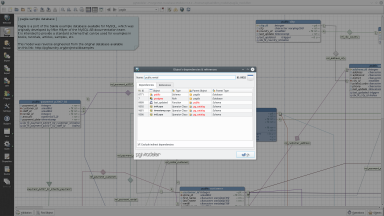Identify how many objects depends on or are referenced by the selected one.